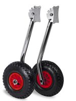 Колёса транцевые перекидные, фланец  "Ёжик" (для лодок НДНД), нержавейка