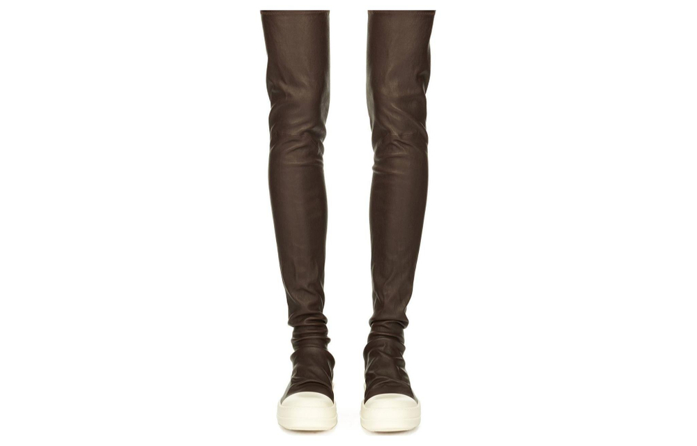 RICK OWENS/RO Over the knee Boots Women"s Brown