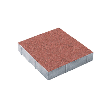 Тротуарная плитка КВАДРАТ 400х400 мм - Гранит Красный