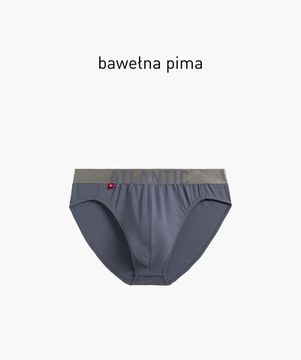 Мужские трусы слипы спорт  Atlantic MP-1574, Pima cotton, серый