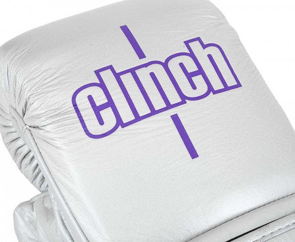 Перчатки снарядные Clinch Bag Mitts Undefeated Russian Team серебристые C167RT