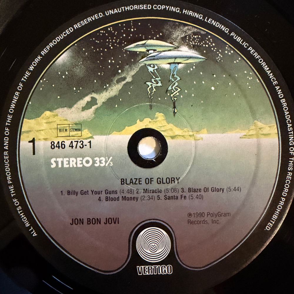 Виниловая пластинка Jon Bon Jovi - Blaze Of Glory LP