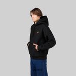  Толстовка мужская Carhartt WIP Hooded American Script артикул:I028279_black - купить в магазине Дайс