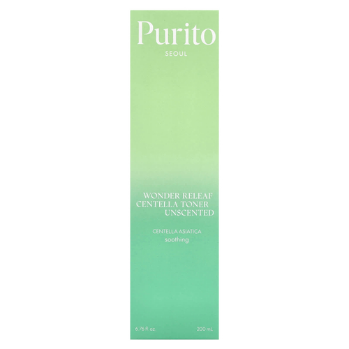 Purito, Wonder Releaf Centella, тоник с центеллой, без запаха, 200 мл (6,76 жидк. унц.)