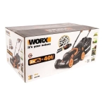 Аккумуляторная газонокосилка WORX WG779E 40В (2 x 2.5 Ач, ЗУ) нож 34 см, WG779E