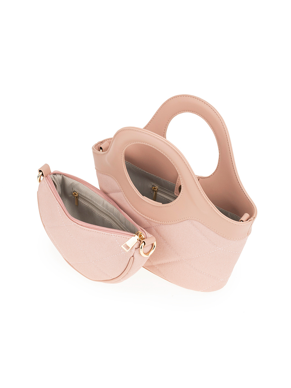 25078/33 Сумка жен., текстиль + иск. кожа