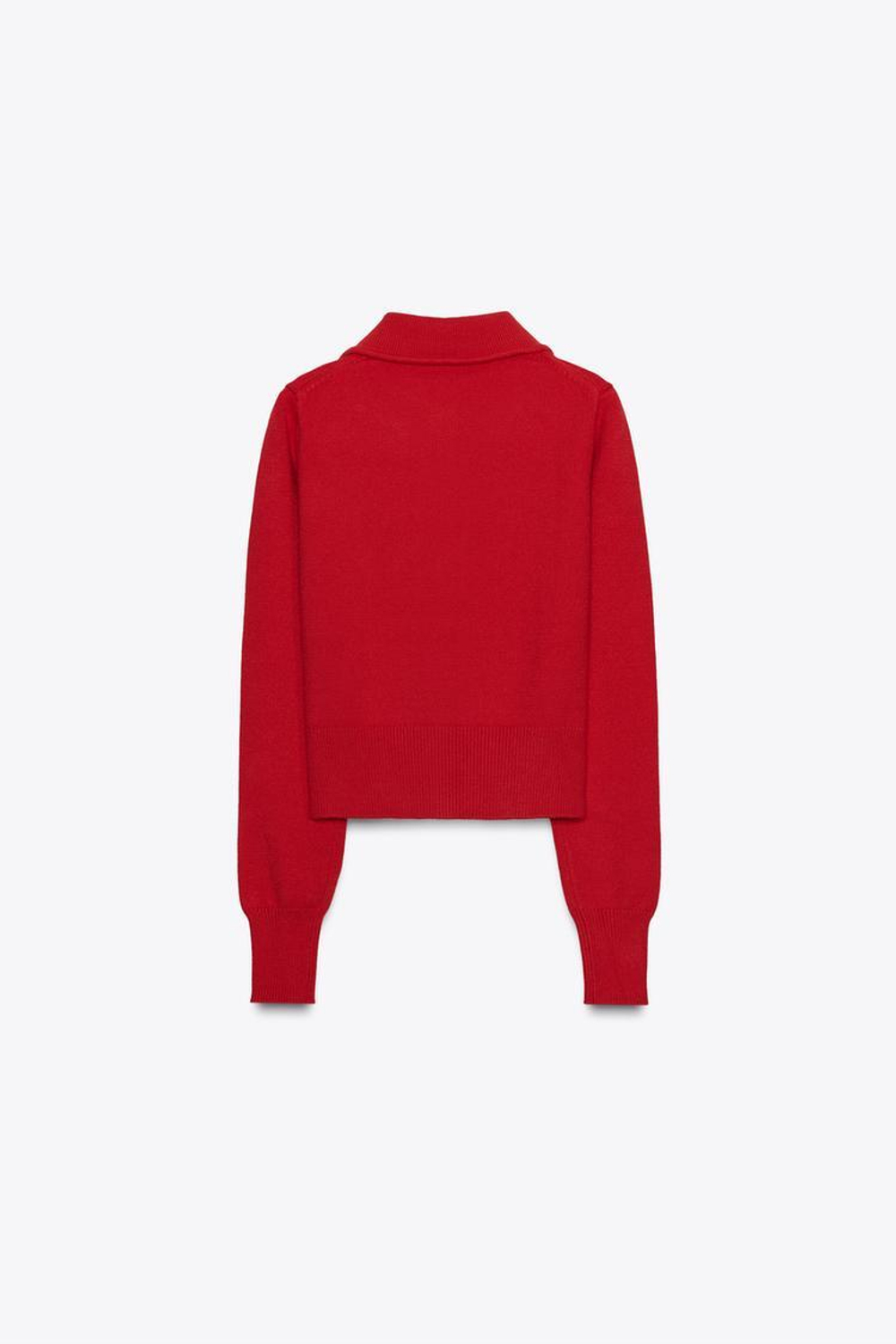 ZARA ВЯЗАНЫЙ КАРДИГАН, КРАСНЫЙ