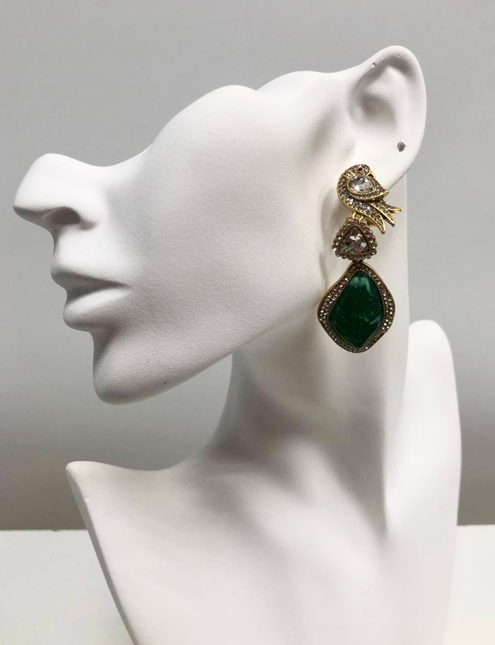 Винтажные серьги с птицами