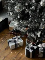 Искусственная черная елка «Торжественная» (Литая хвоя) от 1,8 м до 4 м