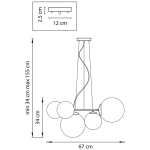 Подвесная люстра Lightstar GLOBO 815051