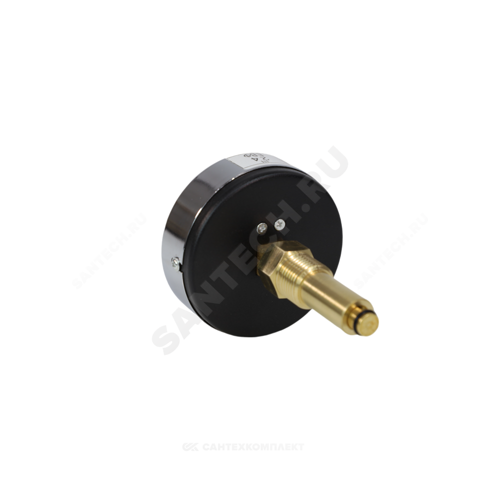Термоманометр МД04 осевой Дк80 0-1,6 МПа L=40мм G1/4" 120С с переходником на G1/2" ЭКОМЕРА МД04-80-G-1,6МПа-120-L-40-ОИ
