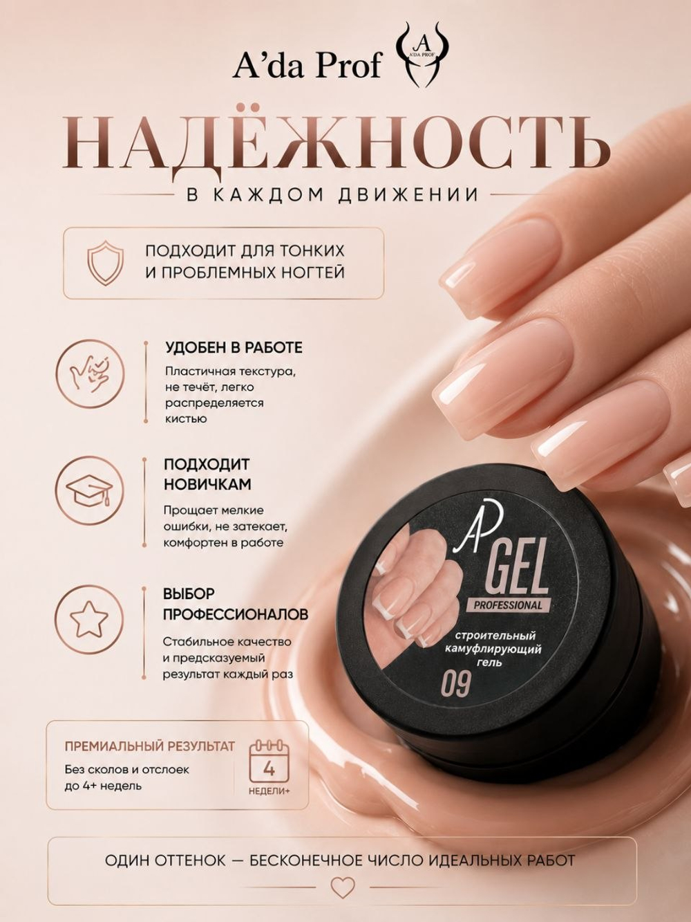 Камуфлирующий гель 15 гр 09