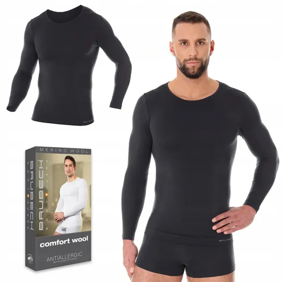 Термобелье мужская рубашка BRUBECK Comfort Wool LS11600