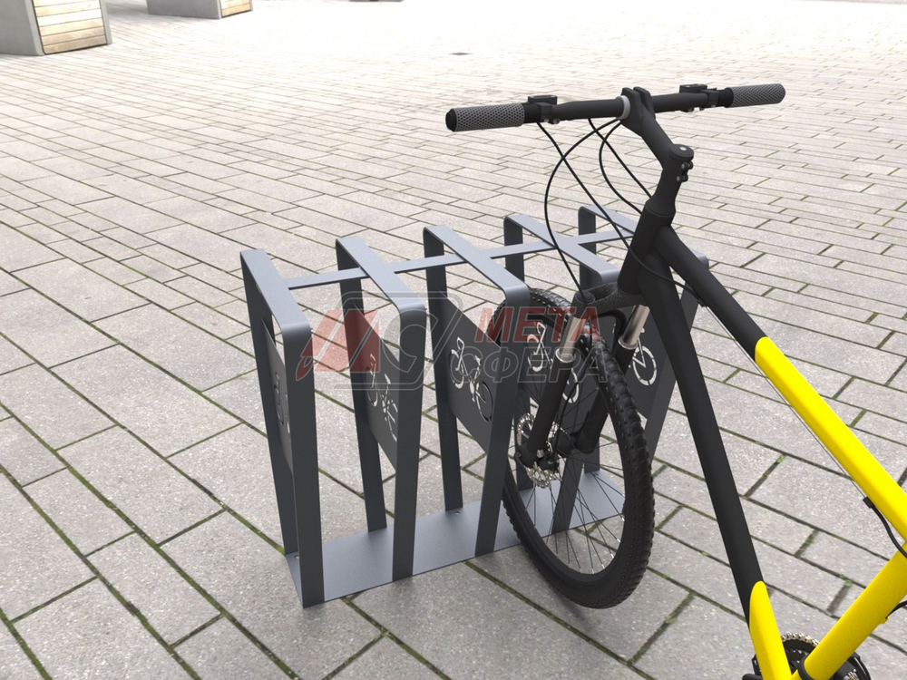 Велопарковка Московская классика на 4 места