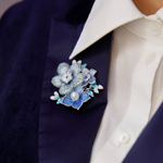 Брошь Shadore Букет XZ1442.21 BL/S