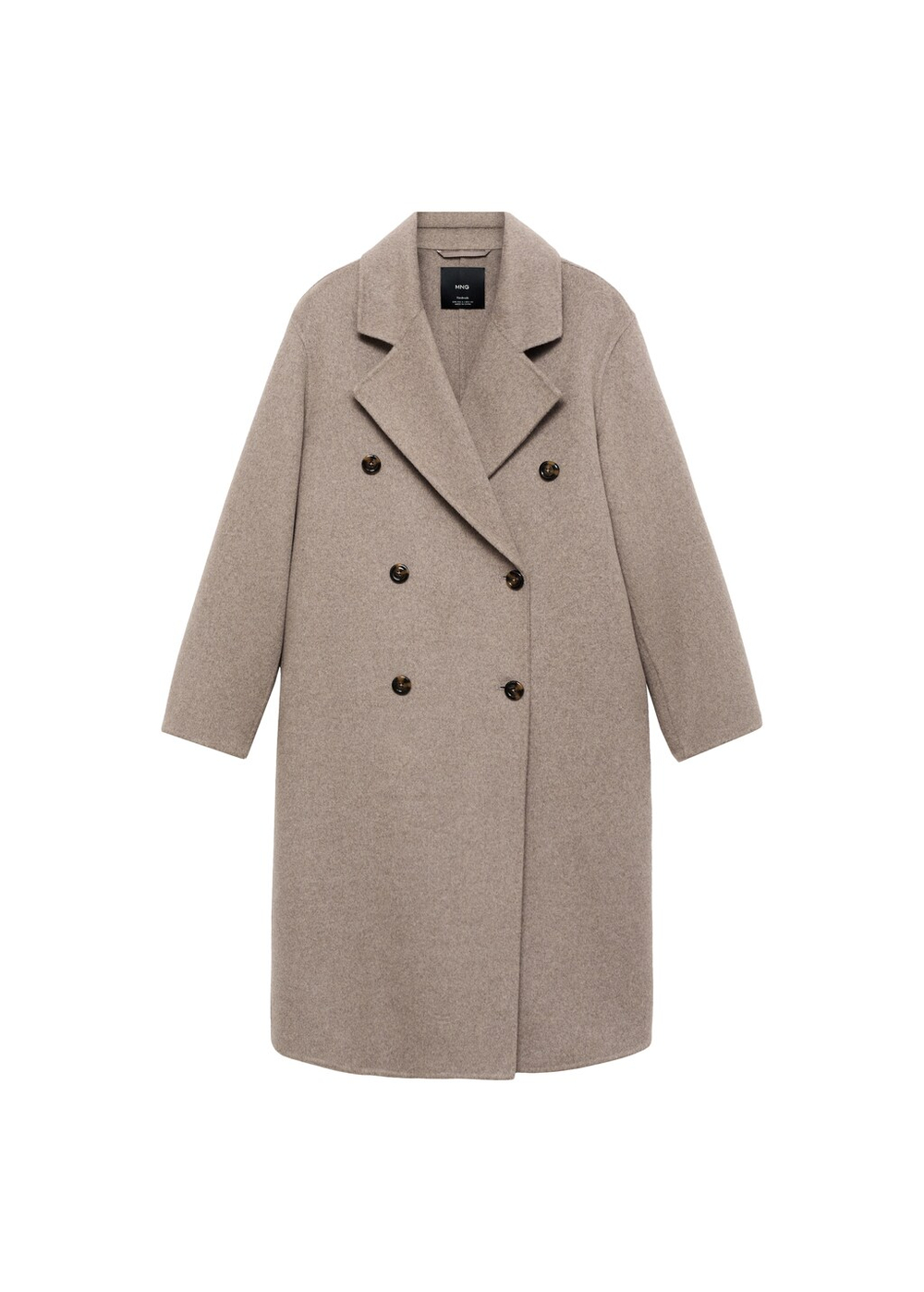 Длинное пальто оверсайз ручной работы