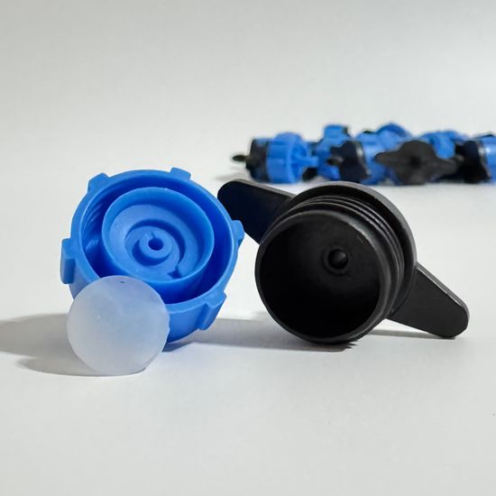 Капельница компенсированная разборная, Синяя, 8л/ч - 0,8-3,2 bar (PCT0108)