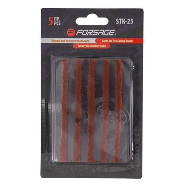 Шнуры для ремонта покрышек, 5шт, в блистере Forsage F-STK-25