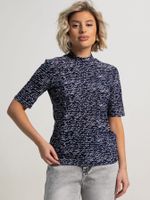 Водолазка с коротким рукавом (темно-синяя) Б15596-50М LT Collection