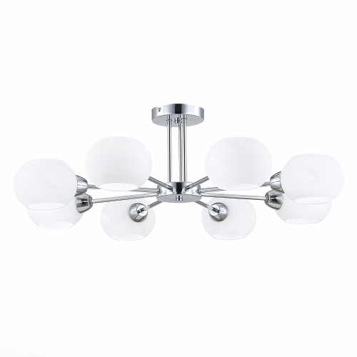 SLE104302-08 Светильник потолочный Хром/Белый E14 8*40W LANTA