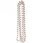 Бусы на ёлку 2м «Капельки», Розовое золото