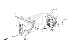 OEM HEADLIGHT LED CRF300L, set up kit for non LED models CRF250-300L-M. 33100, 33110 (DIY)
