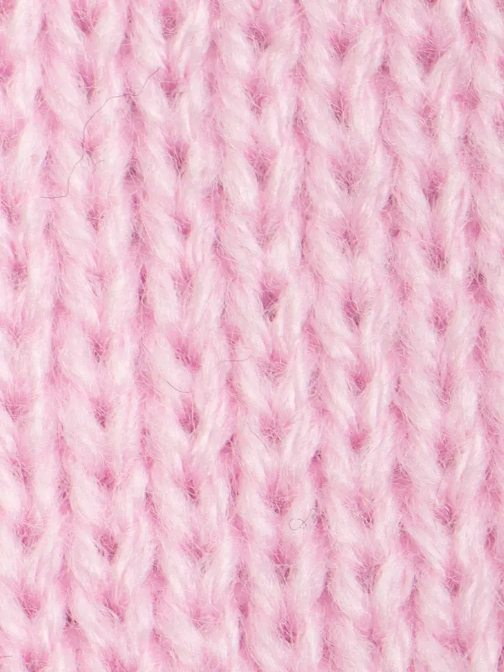 Шарф зимний вязаный с бубонами для девочки