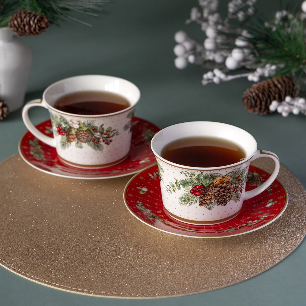 ЧАЙНЫЙ НАБОР LEFARD "CELEBRATION" НА 2 ПЕР. 4 ПР. 250 МЛ (КОР=12НАБ.)