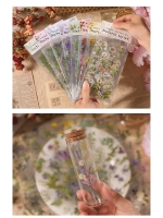 Наклейки флора на прозрачном фоне цветы