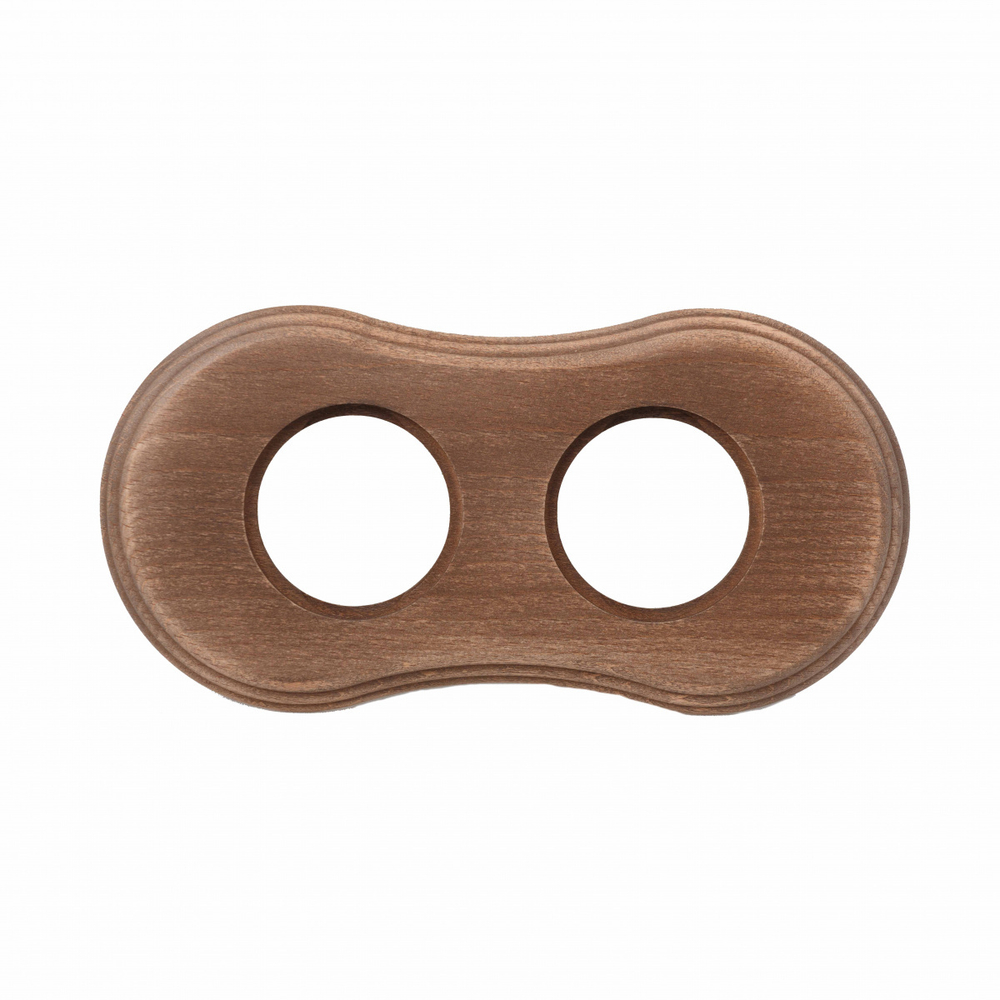 Рамка 2-х постовая для скрытого монтажа (дерево, Винтаж) BF8-620-18