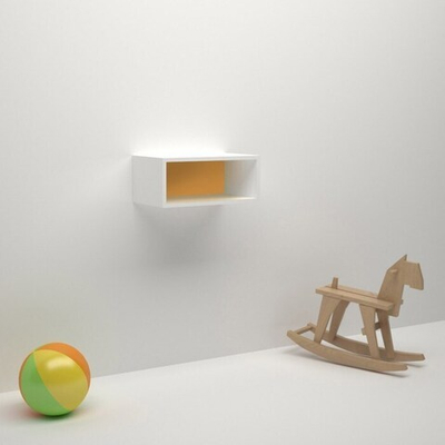 Модуль навесной ДМ-ШН-1-2, 450х192х270 мм, корпус белый, фасад шафран