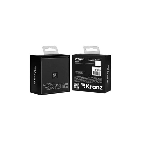 Розетка STRONG TV с/у антрацит KRANZ