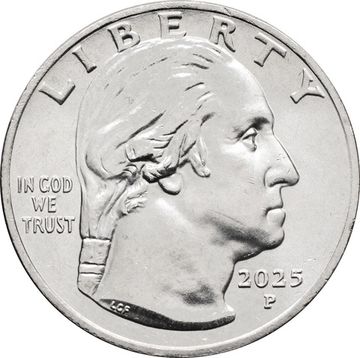25 центов (1/4 доллара, квотер) 2025 США «Американские женщины - Стейси Парк Милберн» (P)