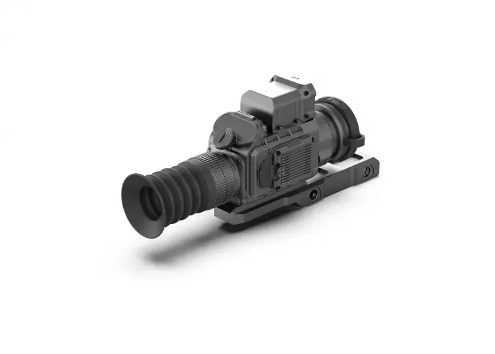 Тепловизионный прицел с дальномером LZIRTEK Perun 650L с креплением Weaver