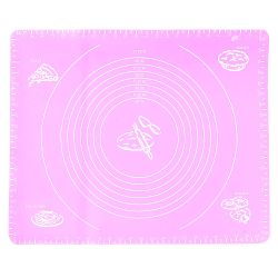 Коврик для раскатки теста и выпечки с разметкой 40х50см (в ассортименте) (силикон) (упак пакет)