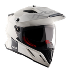 Шлем AXOR X-CROSS DUAL VISOR SC, с визором, цвет белый (M)