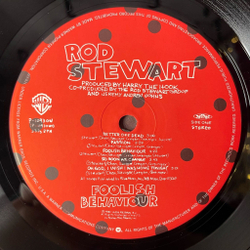 Винтажная виниловая пластинка LP Rod Stewart Foolish Behaviour (Japan 1980) (Obi, Постер)