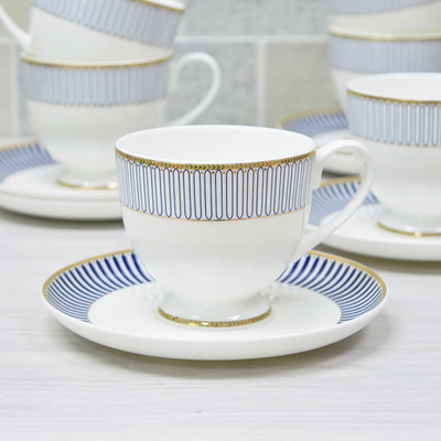 Чайный набор 12 предметов 250мл "Инфанта", костяной фарфор