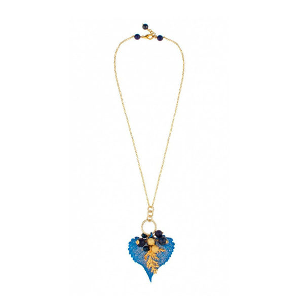 Колье лист Ester Bijoux Тис CL861-G BR