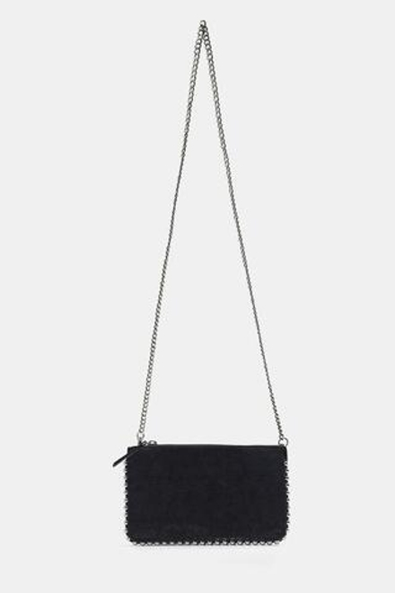 ZARA СУМКА С ЗАКЛЕПКАМИ, ЧЕРНЫЙ