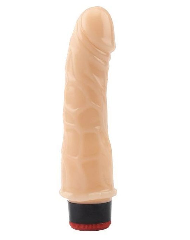 Телесный вибратор-реалистик 7 Vibrating Dildo - 18 см.