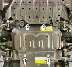 Защита стальная 2 мм двигателя для JAC T9 Motodor.78316
