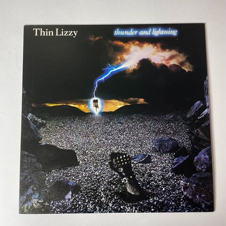 Винтажная виниловая пластинка LP Thin Lizzy Thunder And Lightning (Japan 1983) (No Obi) Cold Sweat