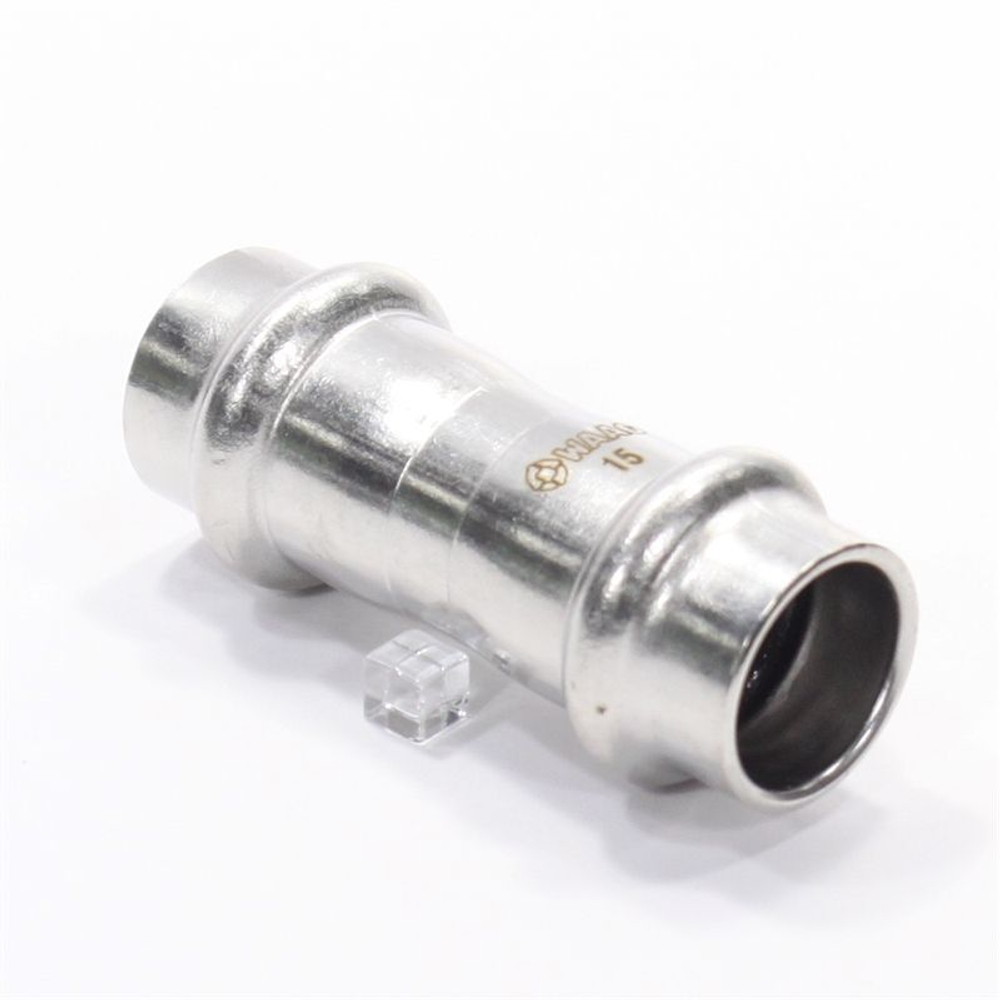 Муфта 15-15, WAAG Heavy Inox, пресс-пресс, сталь нержавеющая
