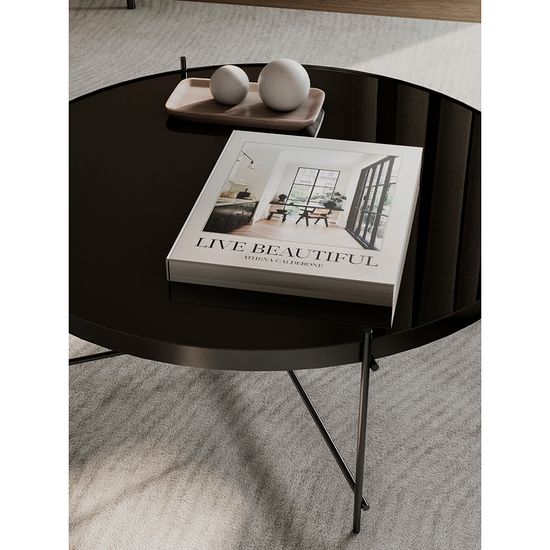 Столик josen, D85 см, черный