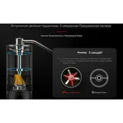 Кофемолка ручная Z3 PRO Hand Grinder нерж. темно-синяя d 5,4 см h14,7 см ZeroHero