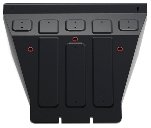 Защита картера АвтоБроня для SsangYong Kyron I рестайлинг (V - 2.0D; 2.3) 2007-2016 (устанавл-ся совместно с 111.05303.3), штампованная, сталь 1.8 мм, с крепежом, 111.05304.2