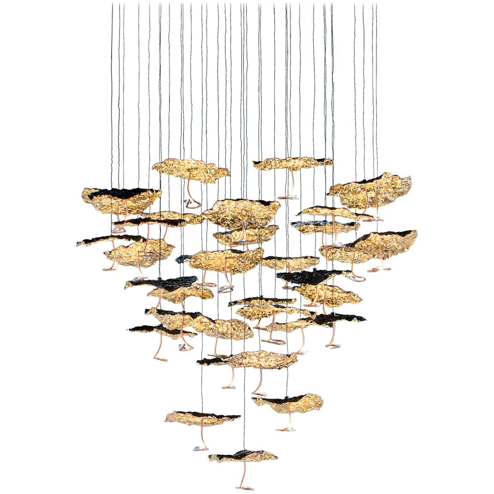 Pendant design lamp  Gold Moon (29) by Catellani & Smith