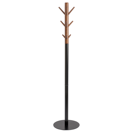 Вешалка напольная Espen, 174 см, черная/светлый орех