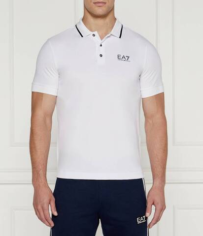 поло EA7 - белый(8NPF06 PJ04Z)